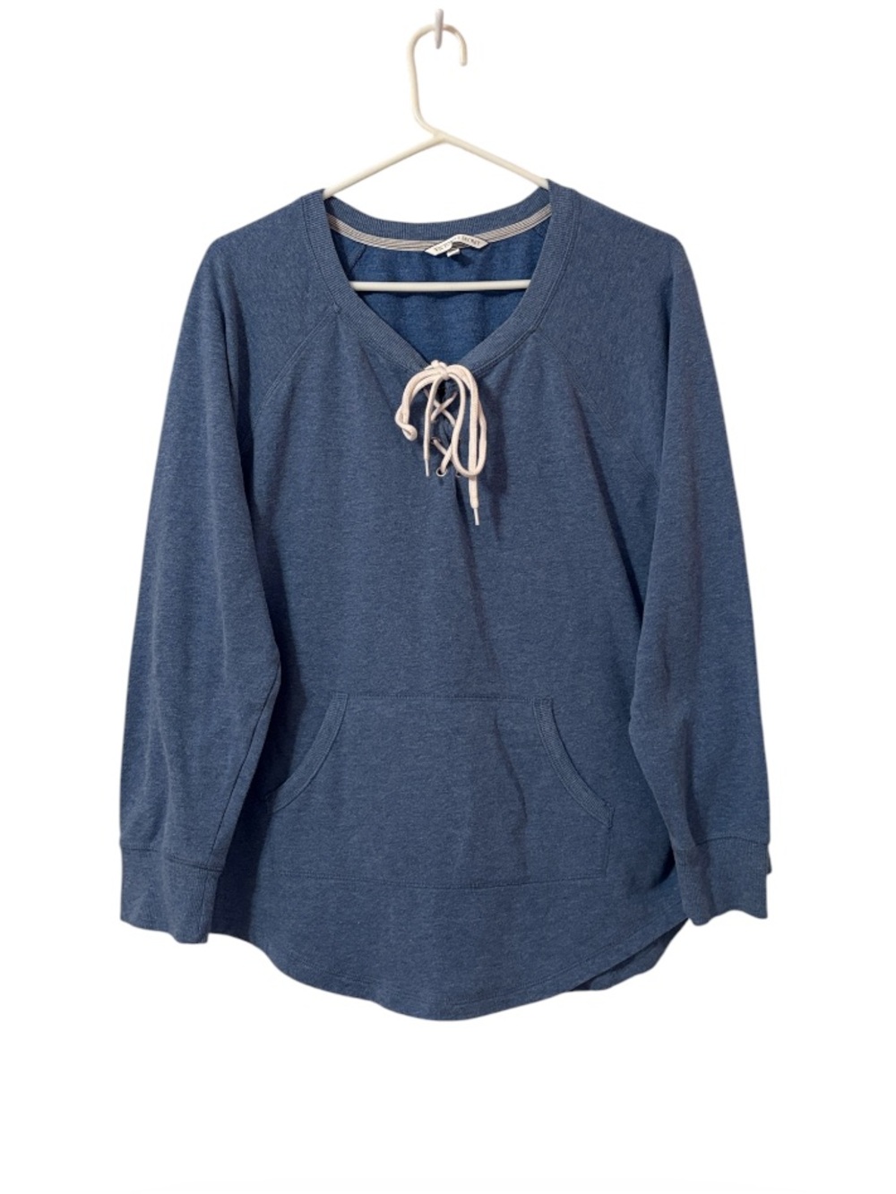 Victoria Secret Blue Lace Up Sweatshirt